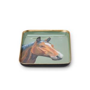 Plateau en émail de luxe fabriqué avec une finesse artisanale et une texture élégante, parfait pour servir à table et décorer la table. - Product Image 6