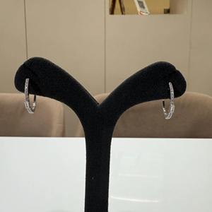 Pendientes de Aro de Oro de 14K con Diamante Cultivado en Laboratorio, Diamante Redondo Decorativo, Joyería Fina Minimalista, Elegante Regalo para Mujer - Product Image 5