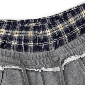 Pantalon de jogging décontracté surdimensionné pour hommes, taille élastique, délavé à l'acide, en molleton épais, personnalisable, vente en gros - Product Image 3