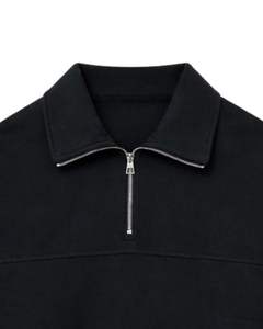 เสื้อสเวตเชิ้ตผู้ชายแบบซิป ¼  ผ้าฝ้ายฟลีซ พรีเมียม ทรงปกติ รับผลิตตามแบบ (OEM) ขายส่งจากโรงงาน ผู้ผลิตในสหรัฐอเมริกาและยุโรป - Product Image 3