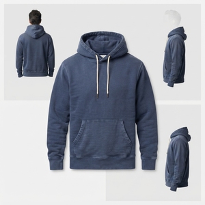 Sudadera con Capucha para Hombre, Tejido Terry Grueso de 430g, Poliéster/Algodón, con Bolsillo Canguro, Personalizada OEM, Fábrica Sialkot - Product Image 5