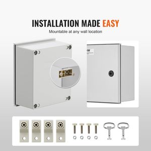 Scatola Elettrica in Fibra di Vetro NEMA 4X 12x10x6 IP66 Impermeabile e Resistente alla Polvere per Elettronica e Strumenti da Esterno - Product Image 6