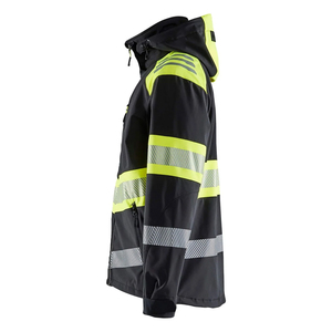 Chaqueta de Seguridad Deportiva Unisex para Hombre, con Capucha, de Lona, Impermeable, Transpirable, de Alta Visibilidad, Reflectante, con Logotipo Personalizado, para Trabajo al Aire Libre - Product Image 3
