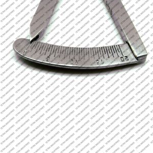 Calibrador Castroviejo Dental Premium de 0-20 mm, Angulado, 3.25 Pulgadas, Manual, de Acero Inoxidable, Instrumentos Quirúrgicos Oftalmológicos y Dentales - Product Image 4