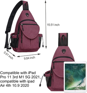 Sac bandoulière imperméable avec fermeture éclair sécurisée et options de personnalisation du logo - Product Image 2