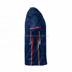 เสื้อวอลเลย์บอลชายแบบซับลิเมชั่น คอวี แขนสั้น ระบายเหงื่อได้ดี ชุดทีม - Product Image 4