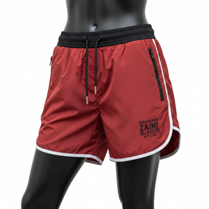 Women Windbreaker <b>Shorts</b> Lightweight Woven Polyester Fabric Breathable Panel Design Heat Transfer Logo women's <b>shorts</b> - Product Image 1