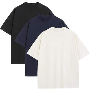 เสื้อยืดผ้าฝ้าย100% สำหรับผู้ชายเสื้อยืดโอเวอร์ไซส์ออกแบบโลโก้ได้ตามต้องการ - Product Image 4