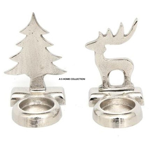 Portavelas de Aluminio con Diseño Único en Forma de Ciervo, Decoración Navideña para el Hogar, Sublimación en Blanco, Directo de Fábrica - Product Image 3