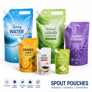 PROLINE Super Hot Sale Custom Gravure Printed Moisture Proof Laminated Aluminum PET/PA/PE Plastic Bottom Spout Stand Pouch for - Product Image 6