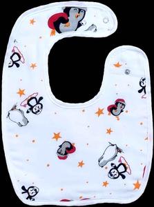 Babero de Silicona Sólida Unisex para Bebé con Cierre de Botón, Antibacterial, de 4 Capas, con Estampado Digital, Tela Suave Absorbente, Forro de Nailon/Algodón - Product Image 4