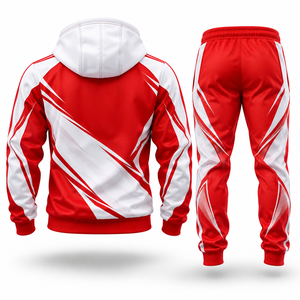 Ensemble de survêtement personnalisé par sublimation pour hommes, tenue de sport imprimée intégrale, veste et pantalon d'entraînement personnalisés pour équipe, basketball et gym - Product Image 3