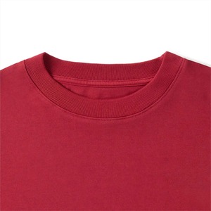 Wholesale 100% Cotton Solid Knitted T-Shirt Heavyweight 270 GSM Streetwear <b>Tee</b> Custom Logo Printing OEM Manufacturer - Product Image 3