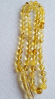Résine d'ambre jaune Tasbih Misbah Sibha Tespih 99 perles de prière rondes chapelet islamique Tasbeeh pour Zikr Dhikr Namaz
