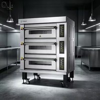 Four à convection combiné 10 plateaux, outil de boulangerie pour café, four à convection