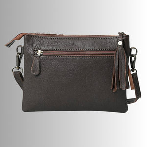 Sac fourre-tout de luxe pour femme en cuir véritable fait main, vintage, hiver, deux anses, OEM - Product Image 4