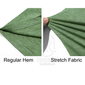 เสื้อยืดผู้ชายพิมพ์โลโก้ตามสั่ง ผ้าฝ้าย 100% คอกลม ทรงหลวม บริการ OEM ตามสั่ง สีพื้น - Product Image 5