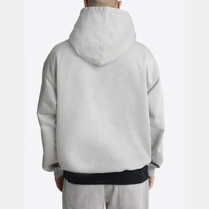 2025 unisexe lourd pull sweat 100% coton français éponge à capuche avec Logo personnalisé haute qualité hiver sweats à capuche vierges pour hommes - Product Image 3