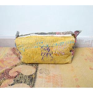 New Design handmade Toiletry Bag Cotton Kantha Bag Patchwork 3 set of Pouch Cosmetic Bag Gifts for Wedding Return Gift - Product Image 5
