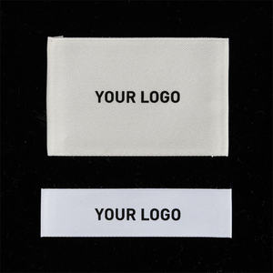 Étiquette de vêtement en polyester tissé écologique, forme rectangulaire, bord coupé à chaud, impression numérique, lavable, logo personnalisable sur un côté - Product Image 2