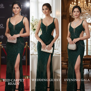 ชุดราตรีทรงเมอร์เมดหรูหราสำหรับผู้หญิง ดีไซน์เนอร์ระดับไฮเอนด์ พร้อมชายกระโปรงยาวสง่างาม | ชุดราตรีหรูหราสำหรับงานแต่งงาน งานกาล่า และออเดอร์ส่งออก - Product Image 5