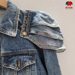Veste en jean personnalisée Ryan Pro Gear pour femmes, tissu respirant et confortable avec logo personnalisé, design OEM - Product Image 4