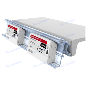 Portaetiquetas de plástico Meethope, cubierta de protección combinada, estante, hablador, soporte de etiqueta de precio, funciona con estante P25 en <span class=keywords><strong>supermercado</strong></span> - Product Image 1