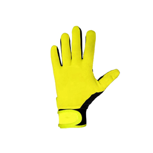 Unisex Outdoor Sports Gloves <b>Full</b> Finger PU Material Non <b>Slip</b> Yellow Black Hook And Loop Closure All Seasons - Product Image 5