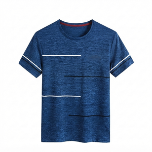 Camisetas Formales Lisas de Jersey 100% Algodón Suave de 120 g/m² para Hombre, de Manga Corta, Talla Grande, con Diseño de Logotipo Personalizado, Venta al por Mayor para Verano - Product Image 4