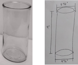 Vase en verre/Vase en verre cylindrique ambre/pour décoration de la maison, Vase à fleurs créatif pour fête de mariage, peinture à la main blanche - Product Image 3