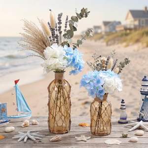 <b>Rustic</b> Style Jute Flower Vase – Eco Friendly Decorative Flower Holder for Table, <b>Shelf</b> and Interior Decoration - Product Image 6