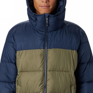 Custom made men's puffer <b>jacket</b> with custom stitching and water-resistant finish offered as a premium down men's <b>jackets</b> - Product Image 6