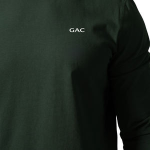 Men's <b>Black</b> O-Neck <b>Long</b> Sleeve <b>T</b>-<b>Shirt</b> Polyester/Cotton Blend Breathable Quick Dry Logo Design Regular Fit Casual Daily Wear - Product Image 6
