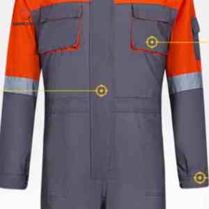 Ropa de Trabajo de Algodón Ignífuga y Antiestática, Resistente al Desgaste, Uniforme de Chaqueta y Pantalones con Logotipo Impreso para Fábrica o Taller - Product Image 4