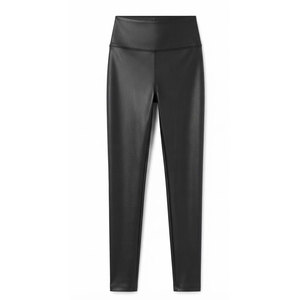Leggings en cuir pour femmes, pantalons slim extensibles à taille haute, pour un style décontracté, streetwear et tenues de tous les jours - Product Image 1