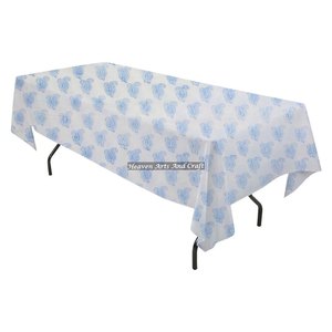 Nappe rectangulaire en coton 20 fils, 180 cm, douce et durable, pour table de salle à manger 6 places, idéale pour mariages et fêtes, meilleur prix - Product Image 4