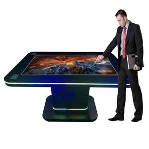 Mesa Táctil LCD Inteligente de 43 Pulgadas con Carga Inalámbrica, Mesa de Juego para Casino con Reconocimiento de Monedas y Billetes para Comercio Minorista y Entretenimiento - Product Image 4