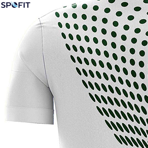 Maillot de football unisexe personnalisé, 100% polyester, antibactérien, séchage rapide, respirant, nom et numéro d'équipe personnalisés - Product Image 4