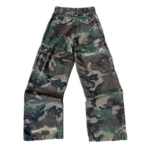 Pantalones Personalizados para Hombre con Estampado de Camuflaje, Anchos, Holgados, Casuales, Transpirables, 100% Algodón, Lona Tejida Ecológica - Product Image 2