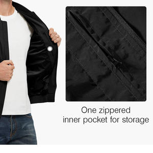 Blouson Bomber Premium Finition Satinée Doublure Lisse Tendance pour Soirées Tissu Personnalisable Style Polyvalent Vêtement d'extérieur - Product Image 6