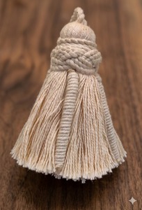 <b>Tassel</b> Fringe Decorative Cotton <b>Tassel</b> <b>For</b> Furniture Corner Accent Beige - Product Image 5