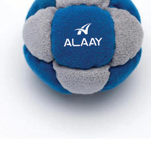 ALAAY Soft 14 Panel Footbag Freestyle <b>Hacky</b> <b>Sack</b> Blue Gray Durable Sport Ball - Product Image 4