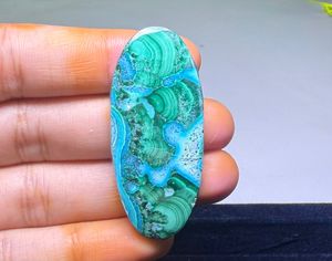 Crisocola Natural al por Mayor, Gema de Malaquita de Alta Calidad, Corte Ovalado para Joyería, Verde, Tamaños Variados - Product Image 3