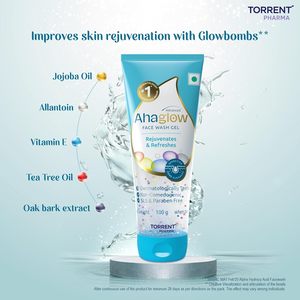 Gel Limpiador Facial Avanzado Ahaglow, Fórmula de Limpieza Diaria Suave para Piel Normal y Grasa |   100GM - Product Image 2