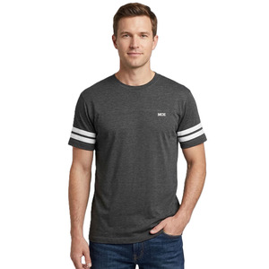 Camisetas de Algodón con Rayas Varsity para Hombre, Estilo Urbano, Cuello Redondo, Fabricación de Ropa de Marca Privada, Camiseta de Algodón para Hombre - Product Image 1