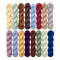 Ruban en soie de sari teint sur mesure en gros, fil de tissu en soie recyclée pour le tissage, le tricot, le crochet, la fabrication de bijoux, l'artisanat, Conifer