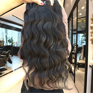 Tissage de cheveux humains indiens bruts vierges 100% non transformés d'Inde. Pas de compromis meilleure qualité. Perte et cheveux sans enchevêtrement - Product Image 6