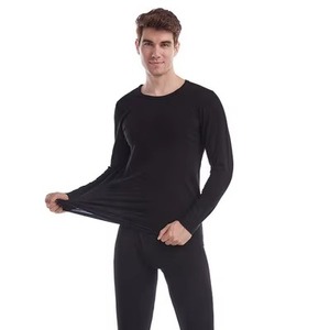 Ropa Interior Térmica de Algodón para Hombre, Ecológica, Cuello Redondo, Logotipo Personalizado, Transpirable, Delgada, Manga Larga, Tejida, para Todas las Temporadas - Product Image 3