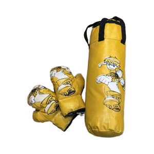 Set de Guantes de Boxeo para Niños con Diseño de Bandera Americana, Bolsa de Boxeo de Cuero PU con Cierre, Antideslizante, Ligero, Unisex, para Uso Doméstico, Artes Marciales - Product Image 3