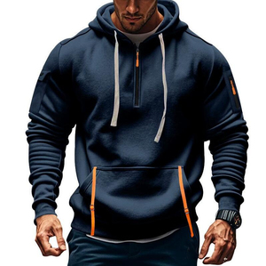 Sweat-shirt à capuche en polaire fin pour homme, vente en gros - Pull multi-poches tendance pour le sport et les loisirs - Product Image 6
